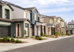 Single family suburban homes in Northern California